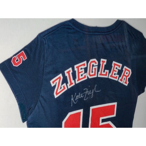 Olympian Kate Ziegler Signed Team USA Olympic Swim Jersey 1500m Free WR Swimmer - Picture 3 of 8